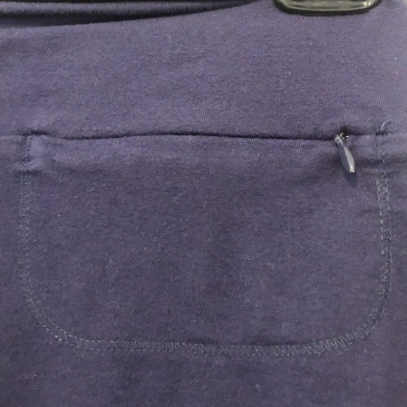 ATHLETA Size XS Faux Wrap pull on skirt Navy - Picture 4 of 4